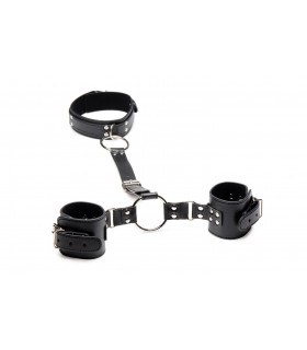 HANDCUFFS WITH BLACK COLLAR