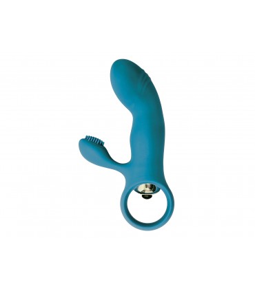 VIBRADOR C/ ESTIMULADOR E8 AZUL