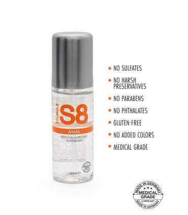 S8 LUBRIFIANT ANAL A BASE D'EAU 125 ML