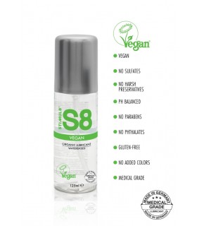 S8 VEGAN LUBRIFIANT A BASE D'EAU 125 ML