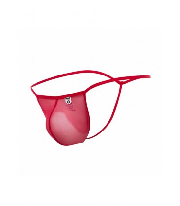 RED MESH THONG S/M