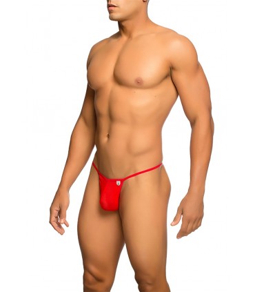 RED MESH THONG S/M