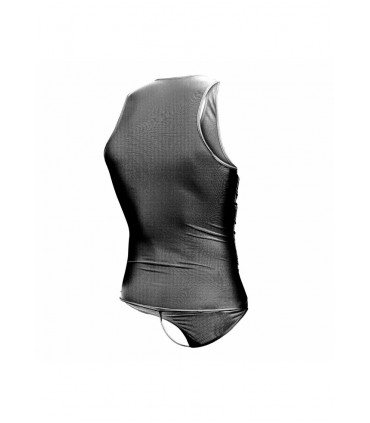 CORPS DE STRING EN MESH NOIR L/XL