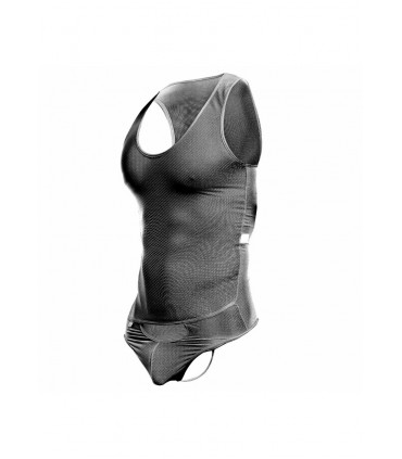CORPS DE STRING EN MESH NOIR L/XL