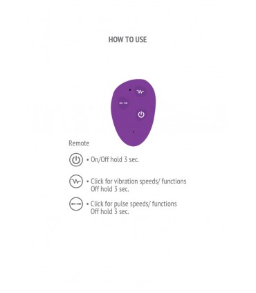 XOCOON PULSE VIBE USB-KABEL MIT LILA FERNBEDIENUNG