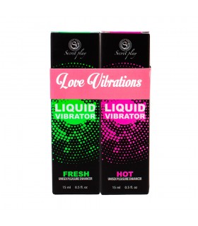 PACK 2 LOVE VIBRATIONS - LIQUID VIBRATOR 15 ML