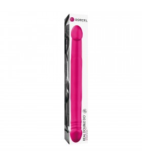 ECHTER DOPPELTER SILIKONDILDO DOUBLE DO MAGENTA