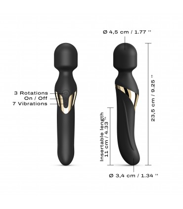 DUAL ORGASMS GOLD VIBRATING MASSAGER