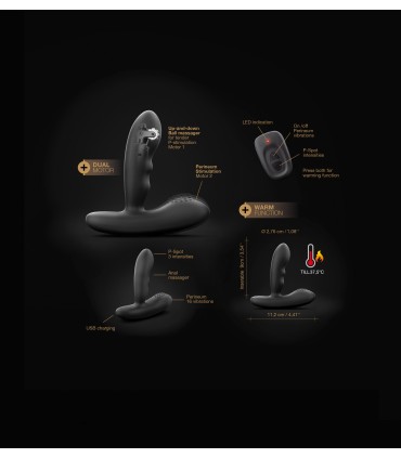 VIBRATEUR DE PROSTATE AVEC CONTRÔLE P-STROKER