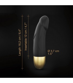 RECHARGEABLE SILICONE VIBRATOR S GOLD