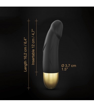 VIBRADOR SILICONA RECARGABLE S ORO