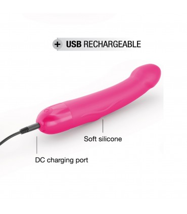 VIBRADOR SILICONA RECARGABLE M ROSA
