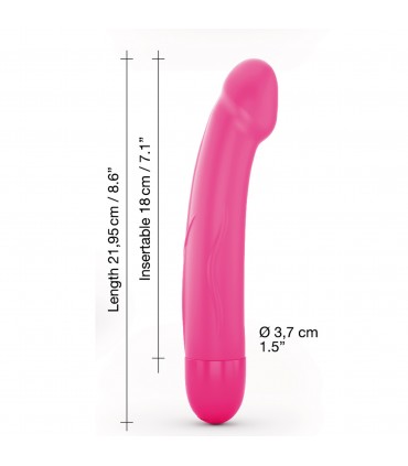 VIBRATEUR EN SILICONE RECHARGEABLE M ROSE