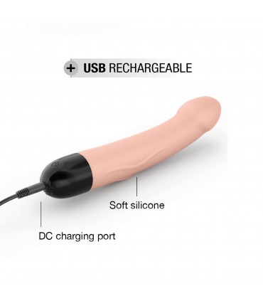 VIBRATORE SILICONE RICARICABILE M FLESH