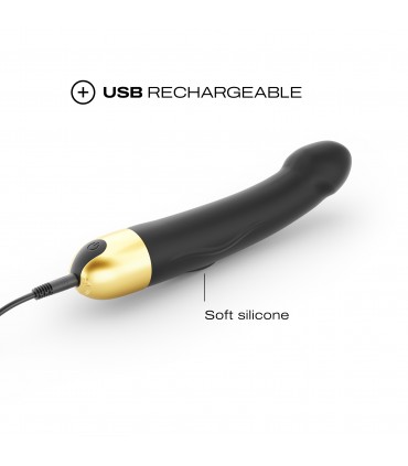 VIBRATEUR EN SILICONE RECHARGEABLE GOLDEN
