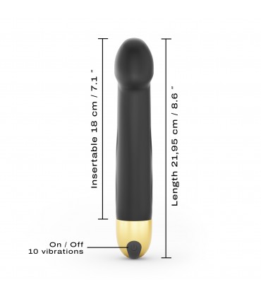 VIBRADOR SILICONA RECARGABLE M ORO