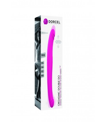 DOUBLE VIBRATOR AND UP AND DOWN SILICONE ORGASMIC DOUBLE DO