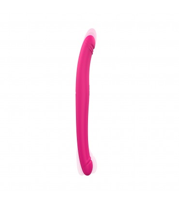 DOUBLE VIBRATOR AND UP AND DOWN SILICONE ORGASMIC DOUBLE DO
