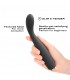 G-SLIM SCHWARZER WIEDERAUFLADBARER VIBRATOR