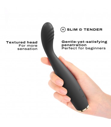 VIBRATORE RICARICABILE NERO G-SLIM