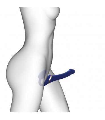 HARNAIS RÉGLABLE MULTI ORGASME BLEU