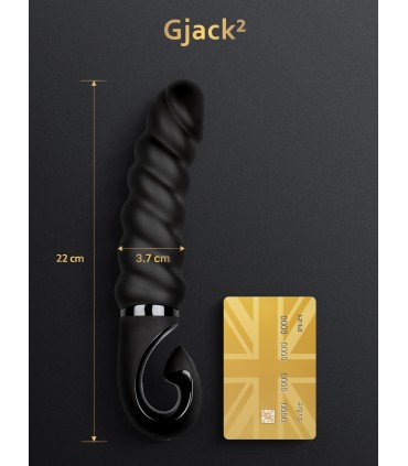 VIBRATORE BIOSKIN NERO RICARICABILE G-JACK2