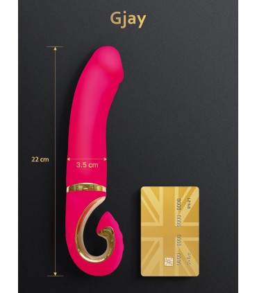 VIBRATORE RICARICABILE IN SILICONE ROSA GJAY