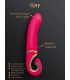 VIBRATEUR RECHARGEABLE EN SILICONE ROSE GJAY