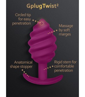 GPLUG TWIST 2 FUCSHIA NOVIBRO