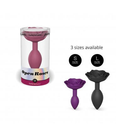 ROSES OUVERTES TAILLE S - PURPLE RAIN
