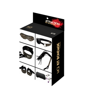 KIT BDSM LEOPARDATO X 7 PEZZI