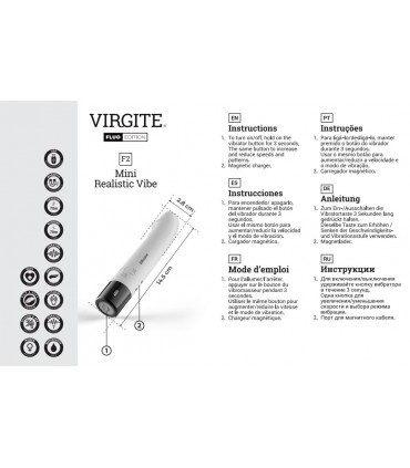 VIBRATORE RICARICABILE IN SILICONE FLUO F2
