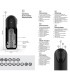 M1 SAUG-MASTURBATOR / AUF UND AB / VIBRATION FLESH USB
