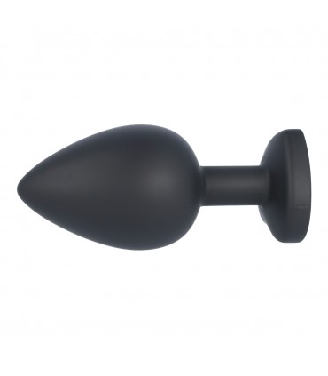 SET PLUG X3 E14 SILICONA NEGRO-RUBÍ CORAZÓN