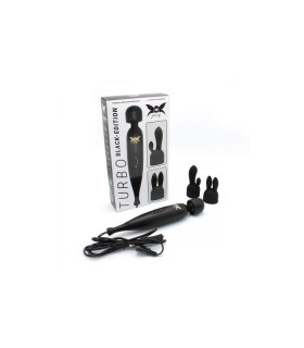 WAND MASSAGER PIXEY TURBO NOIR + 2 ACCESSOIRES