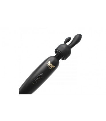 WAND MASSAGER PIXEY TURBO BLACK + 2 ACCESSORIES
