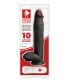 THE POWER 31 CM BLACK VIBRATING REALISTIC PENIS