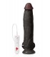 THE POWER 31 CM BLACK VIBRATING REALISTIC PENIS