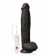 THE POWER 31 CM BLACK VIBRATING REALISTIC PENIS