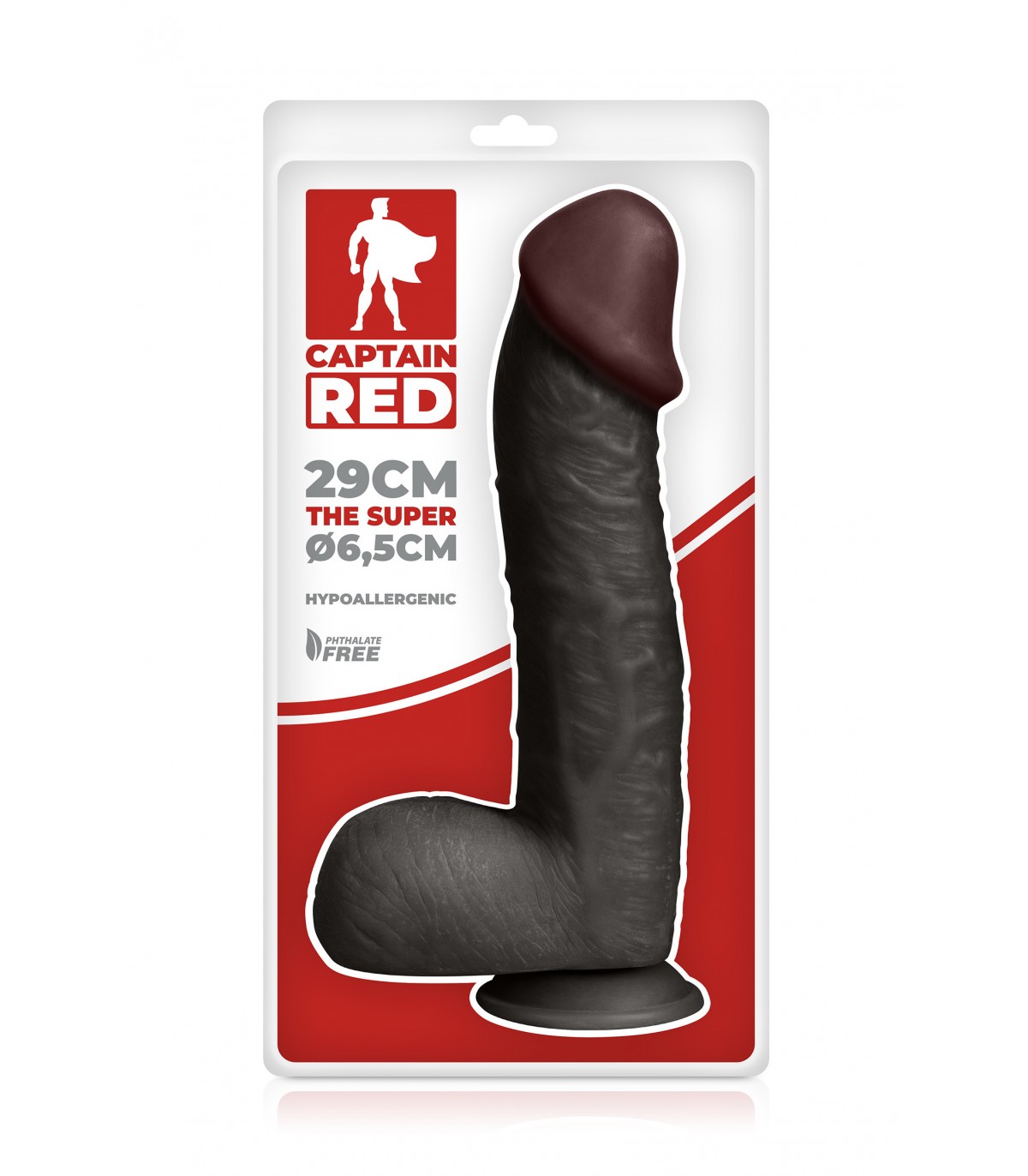 THE SUPER 30 CM BLACK REALISTIC PENIS