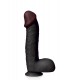 THE SUPER 30 CM BLACK REALISTIC PENIS