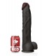 PRODIGY BLACK REALISTIC PENIS 34"5 CM