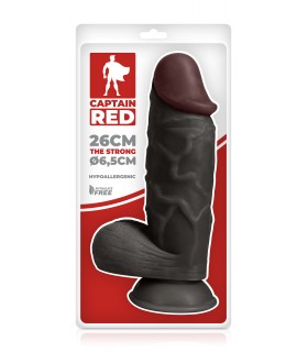 THE STRONG BLACK REALISTIC PENIS 26 CM