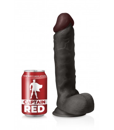 IL PENE REALISTICO NERO INTENSO 24 CM