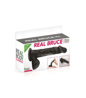 BRUCE BLACK REALISTIC PENIS 23 CM