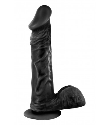 BRUCE PENE REALISTICO NERO 23 CM