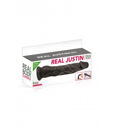 JUSTIN BLACK PENE REALISTICO 21,5 CM