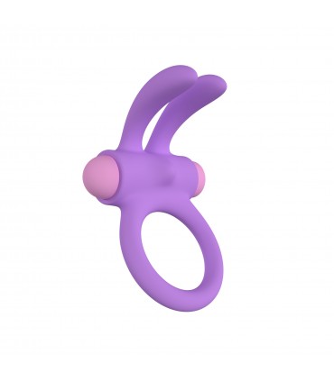 ANNEAU VIBRANT RINY AVEC CONTRÔLEUR USB EN SILICONE LILAS
