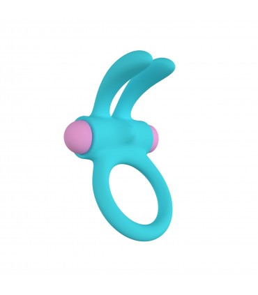 ANILLO VIBRADOR RINY C/ MANDO SILICONA AZUL USB