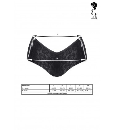 PANTALONCINI ALEX NERI CON ZIP XXL